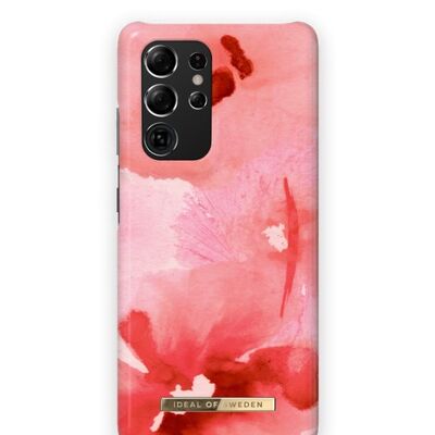 Estuche de moda Galaxy S21 Ultra Coral Blush Floral