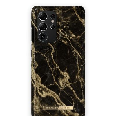 Fashion Case Galaxy S21 Ultra Golden Smoke Marble