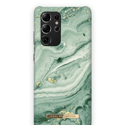 Fashion Hülle Galaxy S21 Ultra Mint Swirl Marble