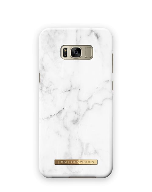 Fashion Case Galaxy S8 Plus White Marble