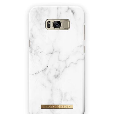 Custodia Fashion Galaxy S8 Plus Marmo Bianco