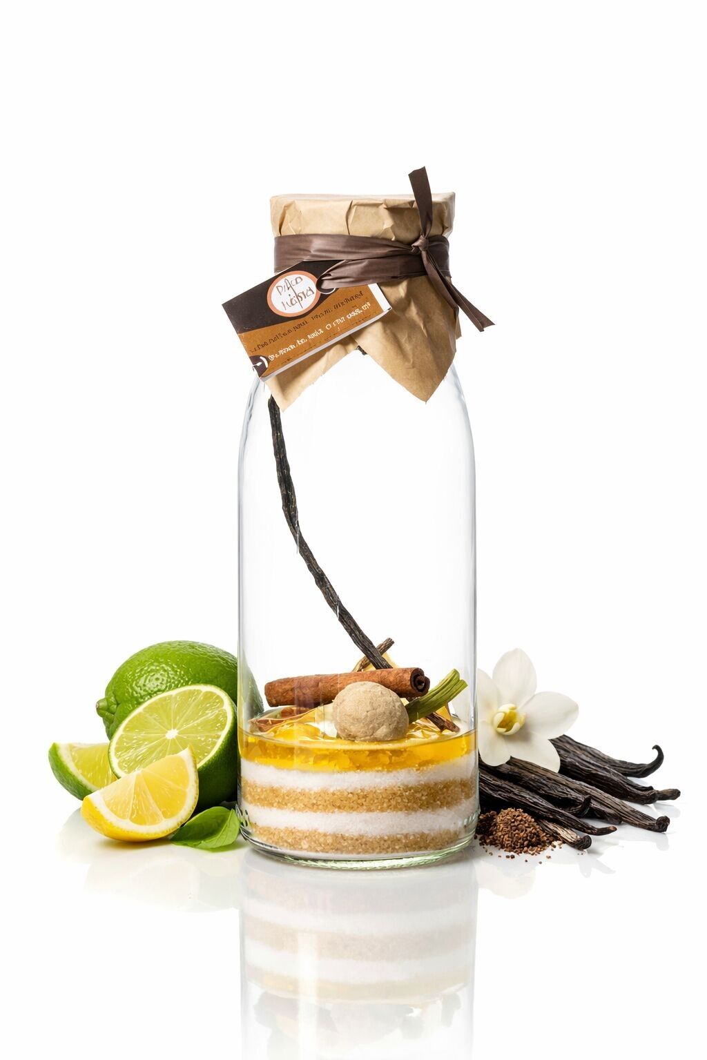 Zubereitungen für arrangierte Rumsorten: "Lime Vanilla" 50CL