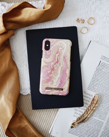 Coque Fashion Galaxy S9 Doré Blush Marbre 2