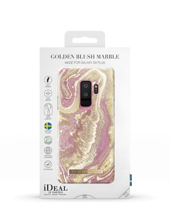 Coque Fashion Galaxy S9 Plus Golden Blush Marble 6