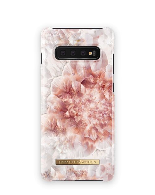 Fashion Case Hannalicious Galaxy S10+ Rose Quartz Crystal