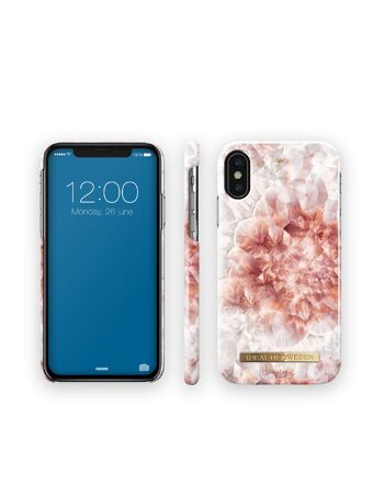 Fashion Case Hannalicious iPhone XS Cristal de quartz rose 5