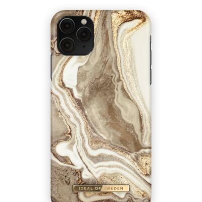 Fashion Case iPhone 11 Pro Max Marmo sabbia dorato