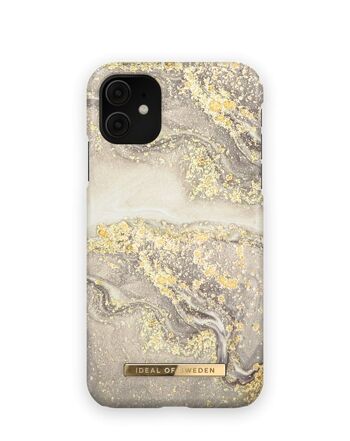 Coque Fashion iPhone 11 Sparkle Greige Marble