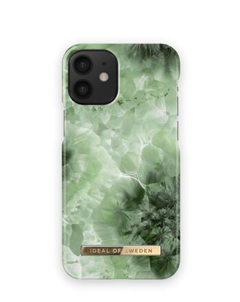 Coque Fashion iPhone 12 Mini Crystal Vert Ciel