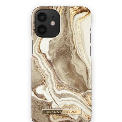 Fashion Case iPhone 12 Mini Gold Sand Marble