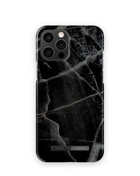 Custodia Fashion iPhone 12 Pro Max Black Thunder Marble