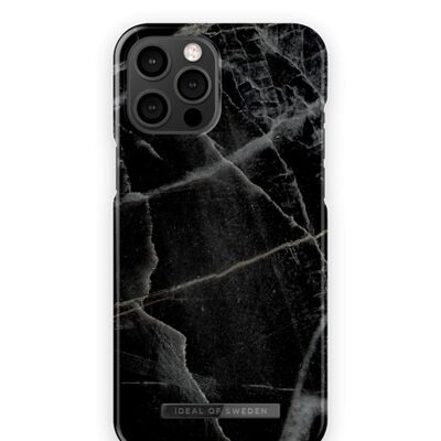 Fashion Case iPhone 12 Pro Max Black Thunder Marble