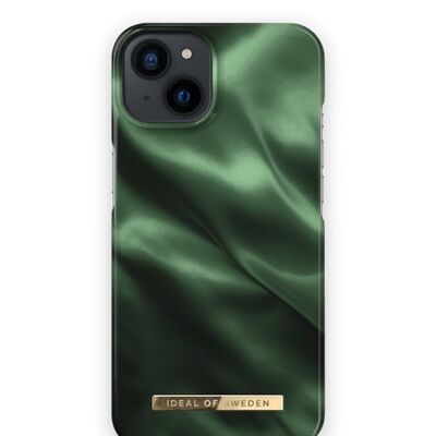Fashion Case iPhone 13 Smaragd Satin
