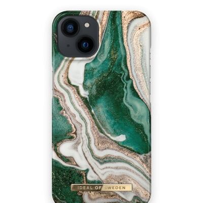 Fashion Case iPhone 13 Goldener Jade Marmor
