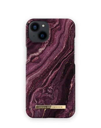 Coque Fashion iPhone 13 Prune Dorée