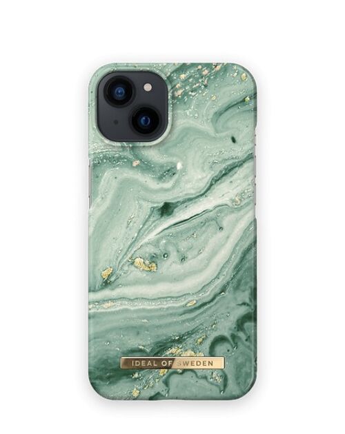 Fashion Case iPhone 13 Mint Swirl Marble