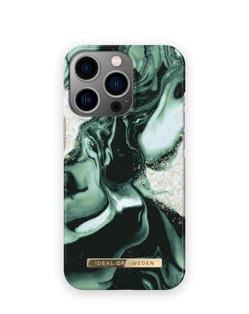 Fashion Case iPhone 13 Pro Golden Olive Marble