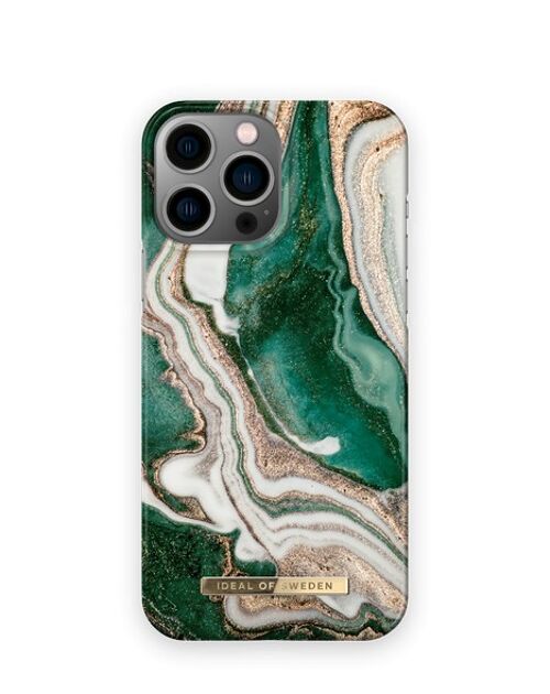 Fashion Case iPhone 13 Pro Max Golden Jade Marble