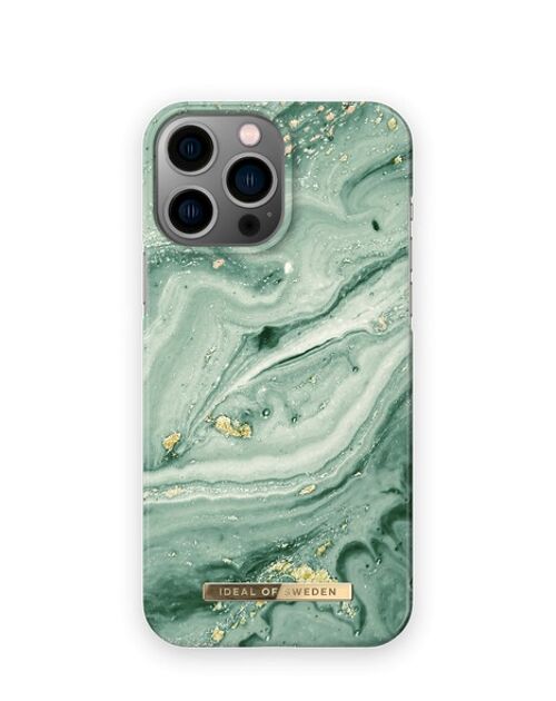 Fashion Case iPhone 13 Pro Max Mint Swirl Marble