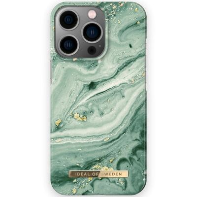 Fashion Case iPhone 13 Pro Mint Swirl Marble