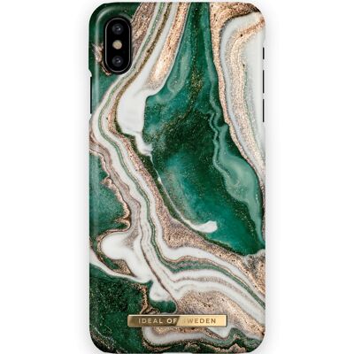 Fashion Case iphone X Golden Jade Marble