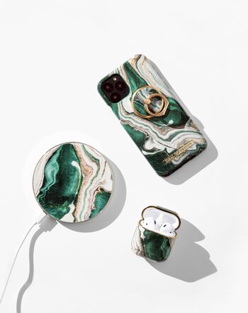 Coque Fashion iphone X Marbre Jade Doré 2