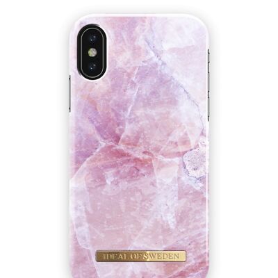 Custodia alla moda per iPhone X Pilion in marmo rosa