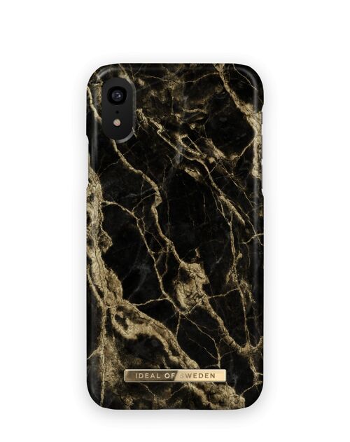 Fashion Case iPhone XR Golden Smoke Marble
