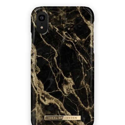 Fashion Case iPhone XR Golden Smoke Marble