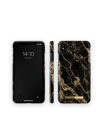 Coque Fashion iPhone XS MAX Golden Smoke Marble 6