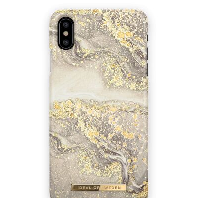 Fashion Case iPhone XS Max Sparkle Greige Marble