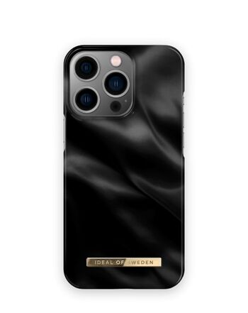 Coque Fashion iPhone 13 Pro Noir Satiné