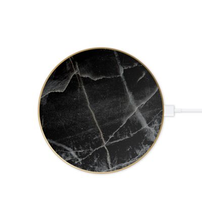 Fashion QI Charger Black Thunder Marble