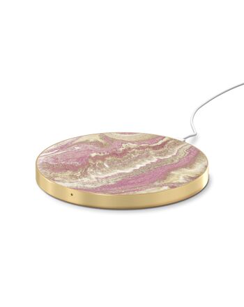 Fashion QI Charger Golden Blush Marble 4