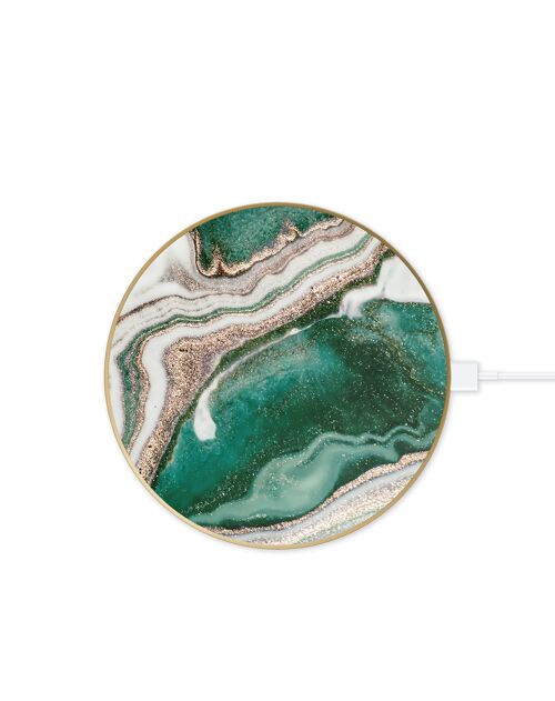 Fashion QI Charger Golden Jade Marble