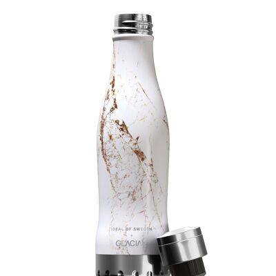 IDEAL x GLACIAL Flasche Carrara Gold