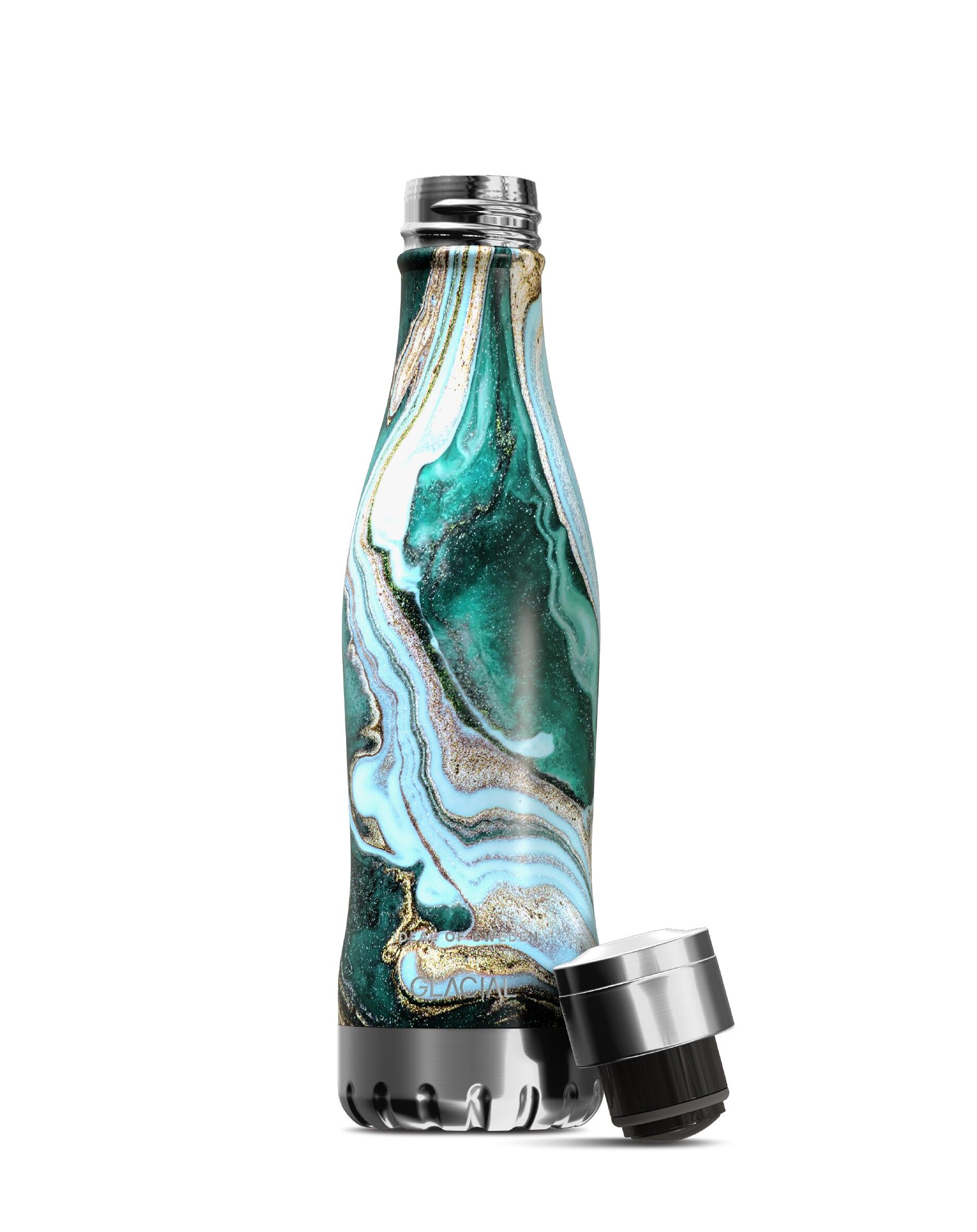 IDEAL x GLACIAL Bottiglia Golden Jade Marble