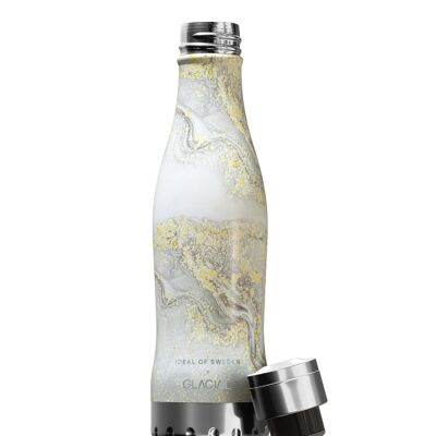 IDEAL x GLACIAL Flasche Sparkle Greige Marble