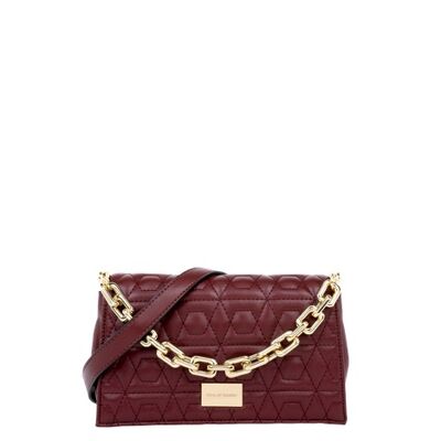 Leia Crossbody Bag Quilted Ruby