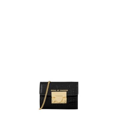 Liv Wallet Mini Bag Neo Noir Kroko