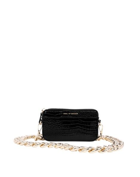 Borsa a catena Nano Neo Noir Croco