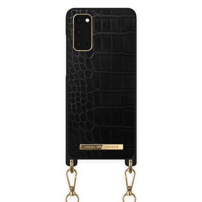 Necklace Case Galaxy S20 Jet Black Croco