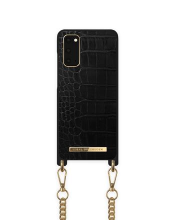 Collier Etui Galaxy S20 Jet Black Croco 1