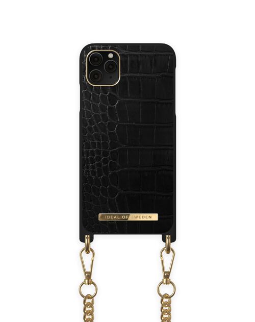 Necklace Case iPhone 11 PRO MAX Jet Black Croco