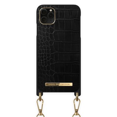 Necklace Case iPhone 11 PRO MAX Jet Black Croco