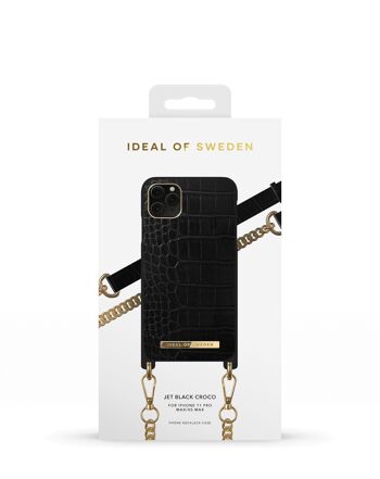 Coque Collier iPhone 11 PRO MAX Jet Black Croco 8