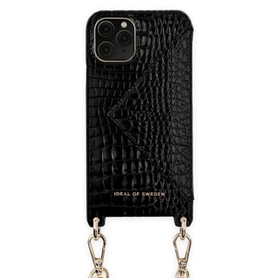 Necklace Case iPhone 11 Pro Neo Noir Croco