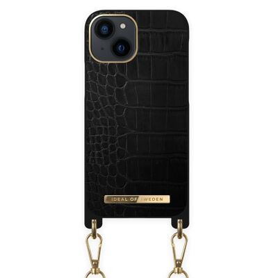 Collar Funda iPhone 13 Mini Jet Black Croco