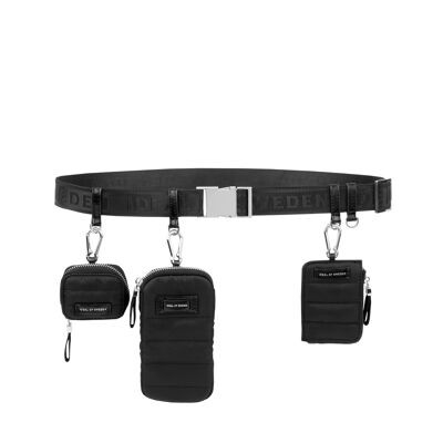 Olympia Ceinture Utilitaire 3-en-1 Matelassé Noir