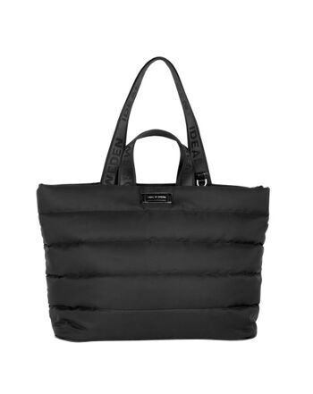 Sac Olympia Shopper Noir Matelassé